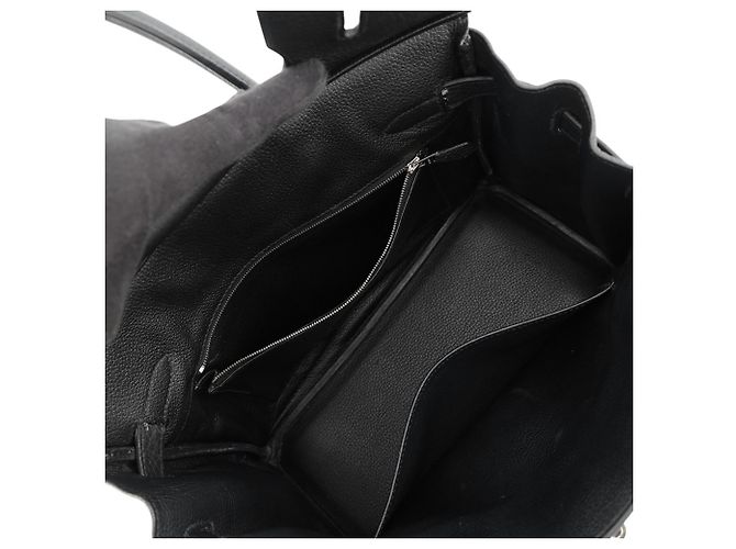 Hermès Borsa Hermes Birkin 30 in pelle Taurillon Clemence nera Nero - vista 7