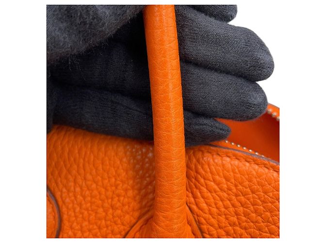 Hermès Hermes Bolide 31 Handtasche Orange - Ansicht 10