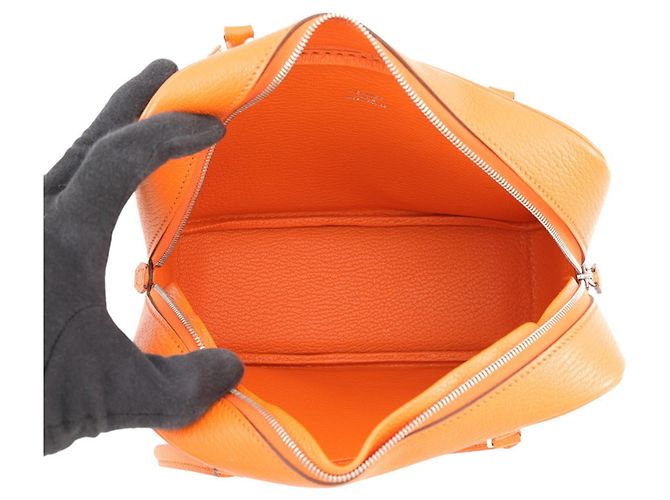 Hermès Borsa Hermes Plume Mini in Orange Arancione - vista 5
