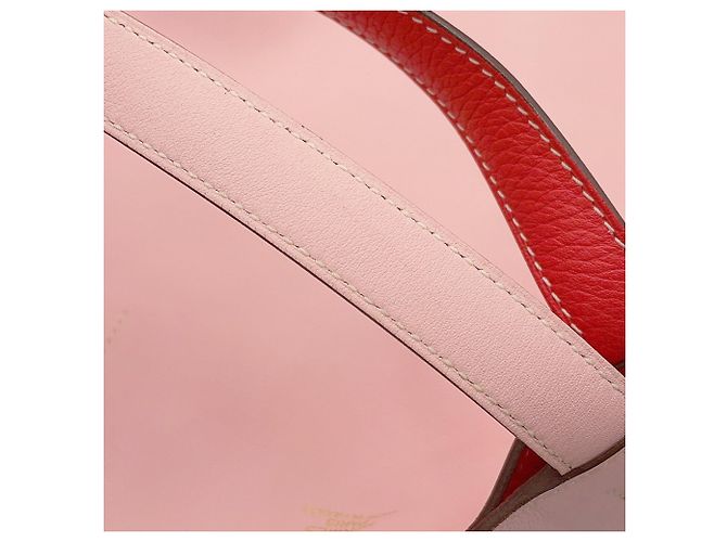 Hermès Borsa Hermes Kara Double Sens in Rose Sakura Rosa - vista 10