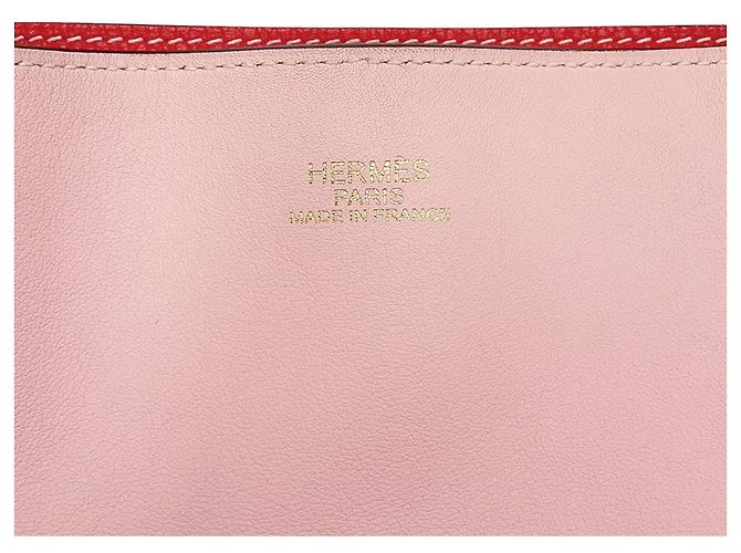 Hermès Borsa Hermes Kara Double Sens in Rose Sakura Rosa - vista 12