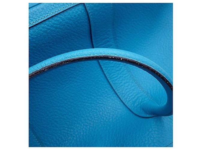 Hermès Hermes Garden PM Tote Bag Blau - Ansicht 10