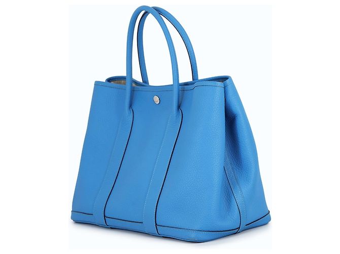 Hermès Hermes Garden PM Tote Bag Blau - Ansicht 2