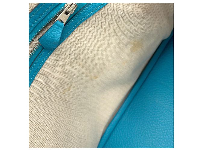 Hermès Hermes Garden PM Tote Bag Blau - Ansicht 6