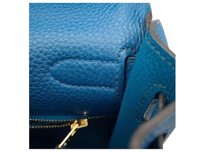 Hermès Hermes Kelly 28 Handtasche Blau - Ansicht 11