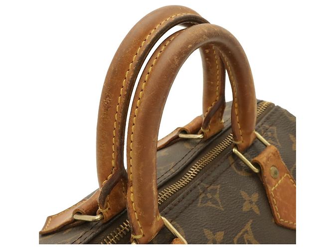Borsa Louis Vuitton Monogram Speedy 25 Marrone Monogramma - vista 5