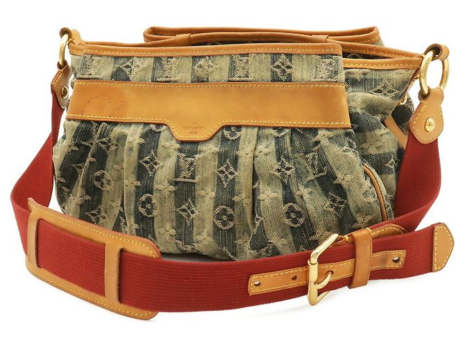 Bolso de hombro Louis Vuitton Monogram Denim Azul Monograma - vista 3