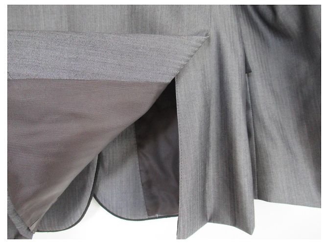 Corneliani Sakko und Weste Set aus Wolle & Seide Grau - Ansicht 9