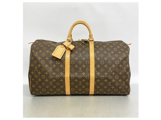 Keepall Borsa Boston Louis Vuitton Marrone - vista 10