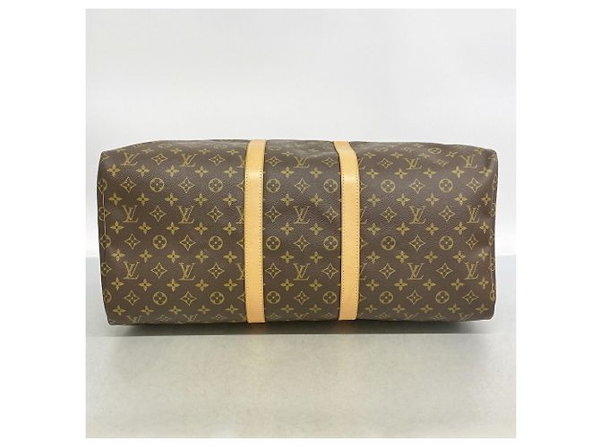 Keepall Borsa Boston Louis Vuitton Marrone - vista 3