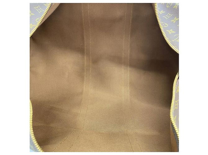 Keepall Borsa Boston Louis Vuitton Marrone - vista 4