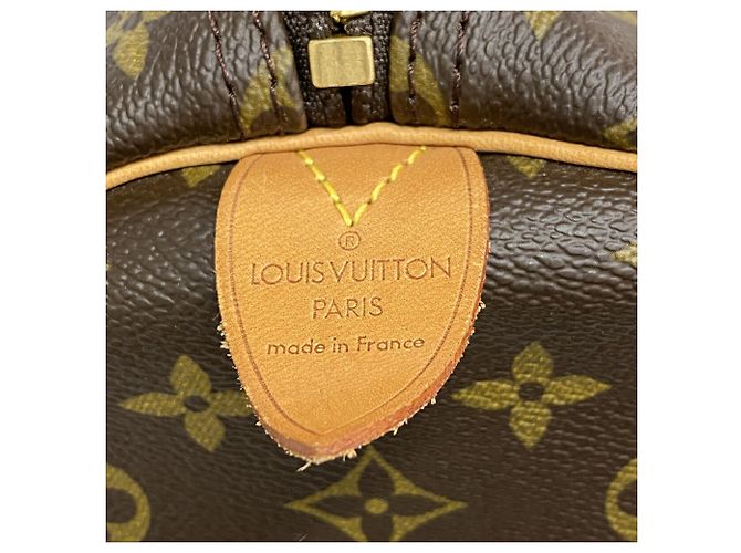 Keepall Borsa Boston Louis Vuitton Marrone - vista 5