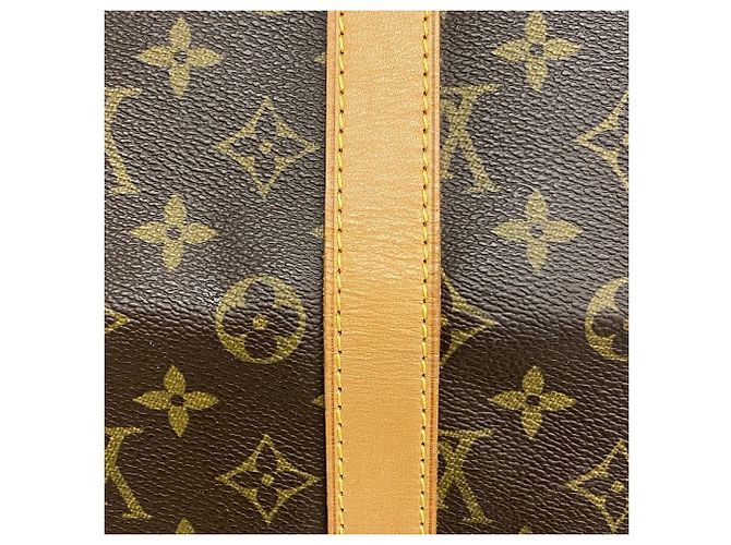 Keepall Borsa Boston Louis Vuitton Marrone - vista 7