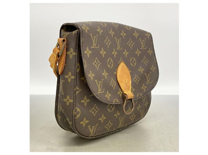 Borsa a tracolla Louis Vuitton Monogram Saint Cloud GM Marrone - vista 2