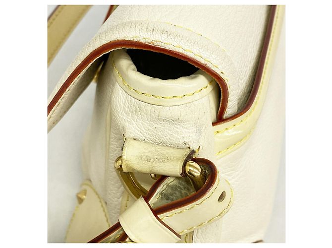 Borsa a tracolla Louis Vuitton Suhali Resenciale Bianco - vista 7