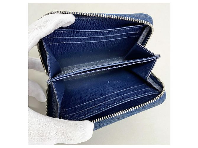 Louis Vuitton Epi Zippy Münzbeutel Blau - Ansicht 3