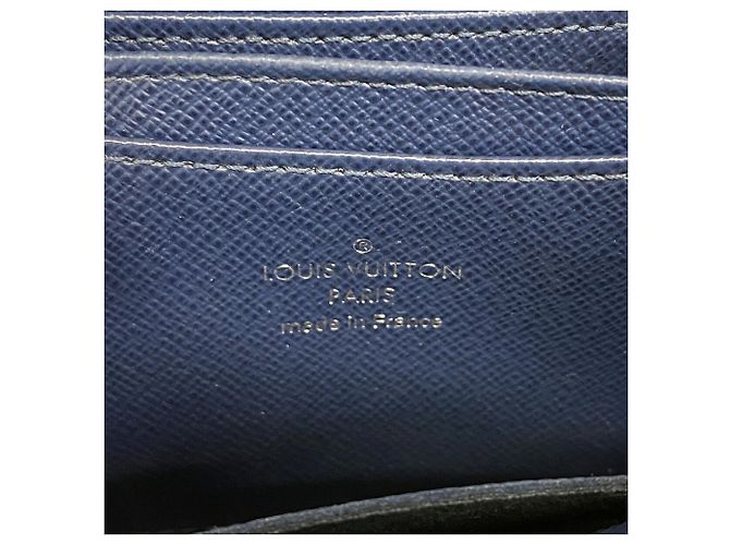 Louis Vuitton Epi Zippy Münzbeutel Blau - Ansicht 4