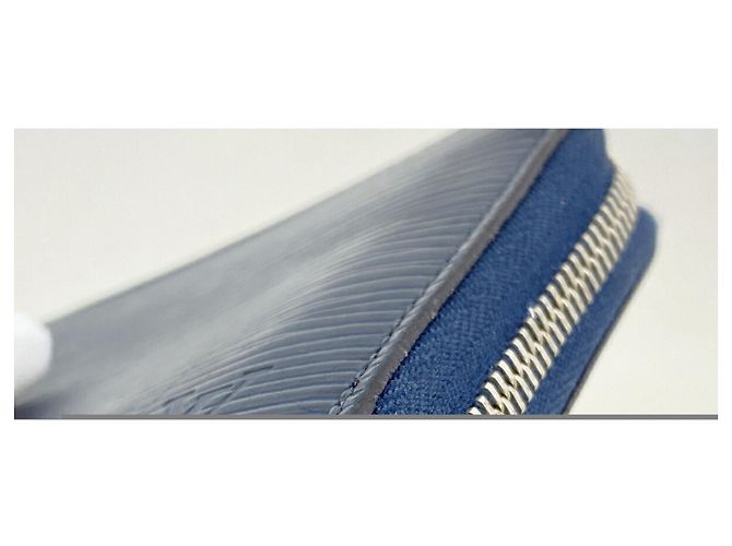 Louis Vuitton Epi Zippy Münzbeutel Blau - Ansicht 6