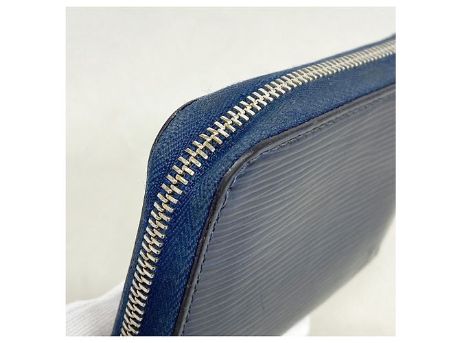 Louis Vuitton Epi Zippy Münzbeutel Blau - Ansicht 7