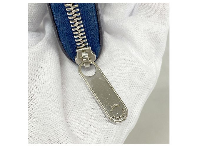 Louis Vuitton Epi Zippy Münzbeutel Blau - Ansicht 8