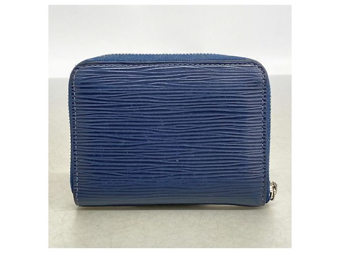 Louis Vuitton Epi Zippy Münzbeutel Blau - Ansicht 9