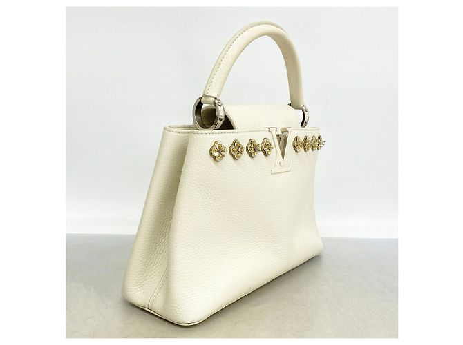 Louis Vuitton Capucines PM Handtasche Weiß - Ansicht 2