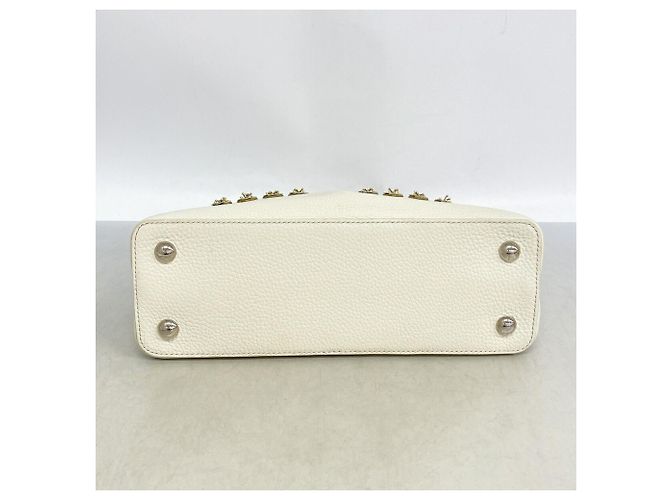 Louis Vuitton Capucines PM Handtasche Weiß - Ansicht 3