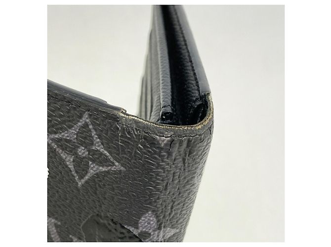 Louis Vuitton Monogram Eclipse Langbörse Schwarz - Ansicht 6