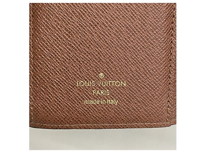 Louis Vuitton Cartera Tri-fold Monogram Victorine M62472 Castaño - vista 4