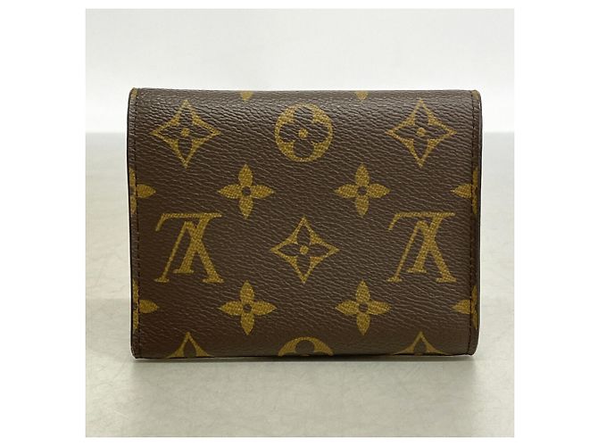 Louis Vuitton Cartera Tri-fold Monogram Victorine M62472 Castaño - vista 8