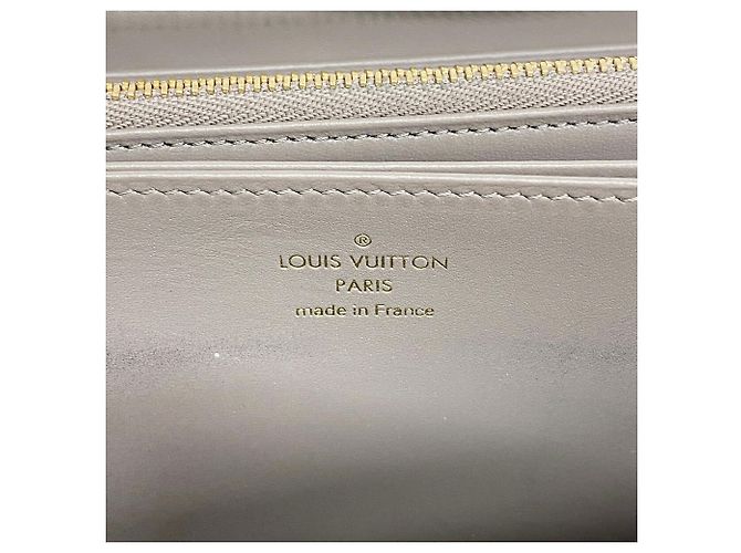Cartera Zippy de jacquard Monogram Louis Vuitton Castaño Blanco - vista 4