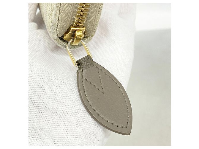 Cartera Zippy de jacquard Monogram Louis Vuitton Castaño Blanco - vista 8