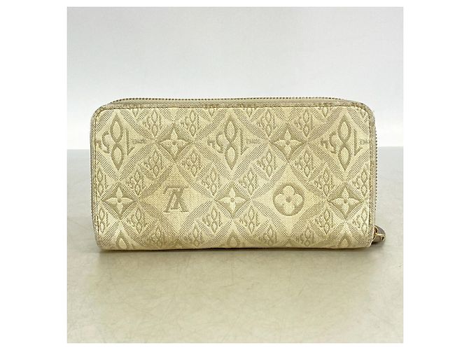 Cartera Zippy de jacquard Monogram Louis Vuitton Castaño Blanco - vista 9