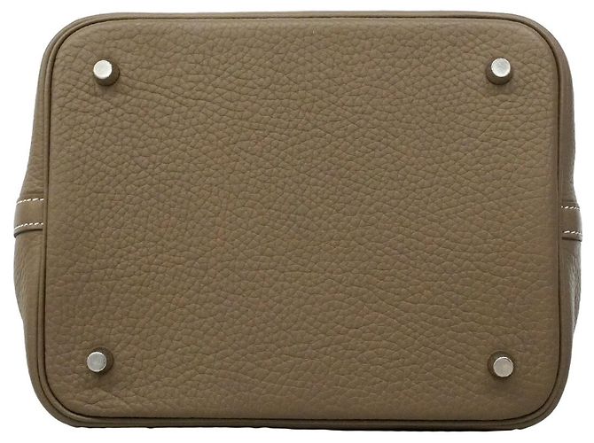 Hermès Bolsa Hermes Picotin Lock MM Taupe - vista 3