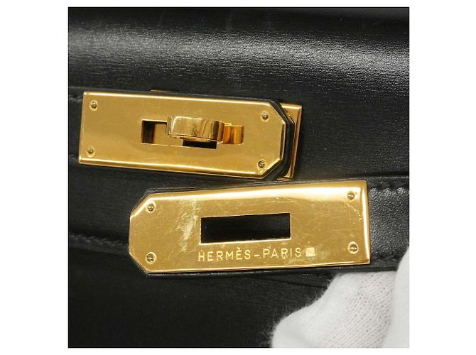 Hermès Hermes Kelly 28 Handtasche Schwarz - Ansicht 12