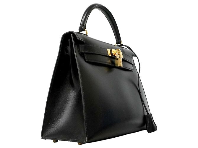 Hermès Hermes Kelly 28 Handtasche Schwarz - Ansicht 2
