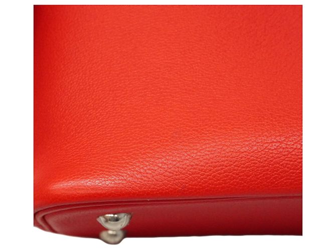 Hermès Borsa Hermes Bolide 192331 Evercolor Rosso - vista 7
