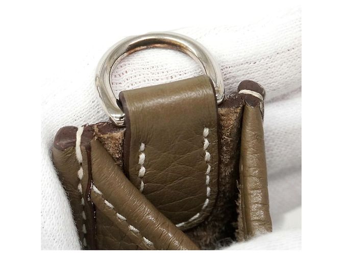 Hermès Hermes Schultertasche Evelyne TPM Taupe - Ansicht 8