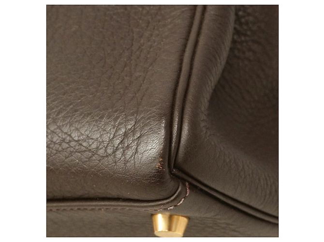 Hermès Borsa Hermes Kelly 35 in pelle Togo Marrone - vista 6
