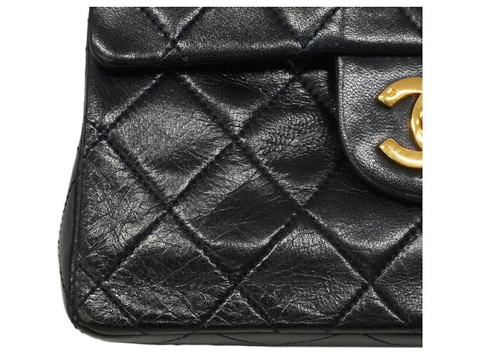 Borsa a tracolla con catena Chanel Mini Matelassé Nero - vista 12