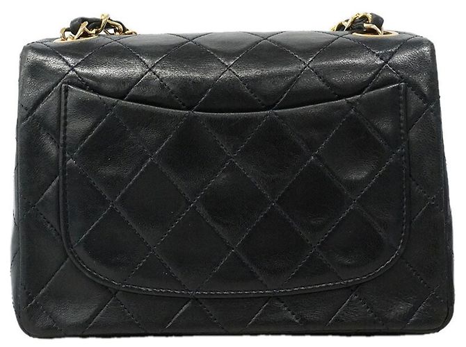 Borsa a tracolla con catena Chanel Mini Matelassé Nero - vista 13