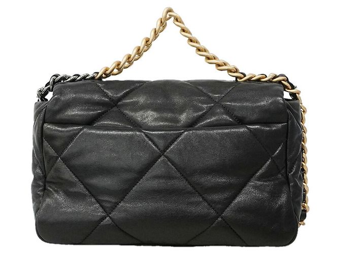 Borsa Chanel in pelle di vitello nera Nero - vista 10