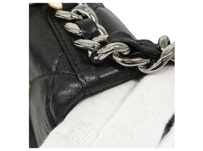 Borsa Chanel in pelle di vitello nera Nero - vista 7