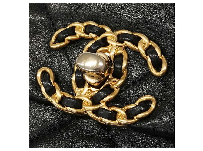 Borsa Chanel in pelle di vitello nera Nero - vista 8