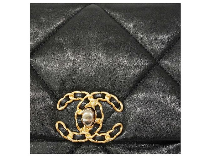 Borsa Chanel in pelle di vitello nera Nero - vista 9