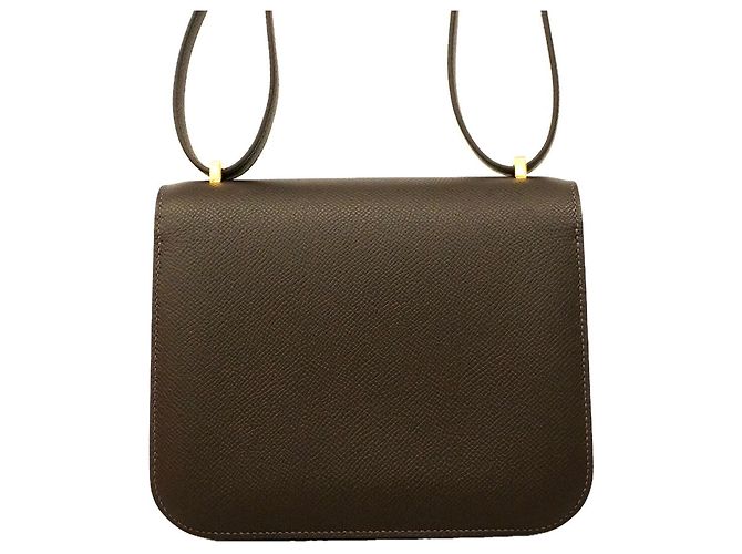 Hermès Bolsa de Ombro Hermes Constance Mini Marrom - vista 6