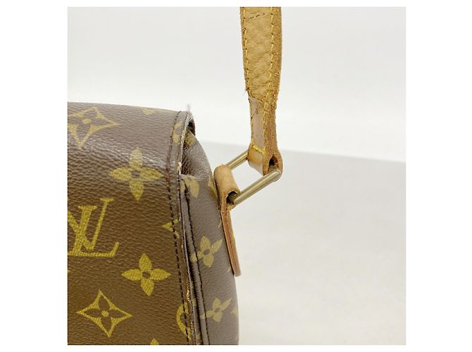 Borsa a tracolla Louis Vuitton Monogram Saint Cloud GM Marrone - vista 11