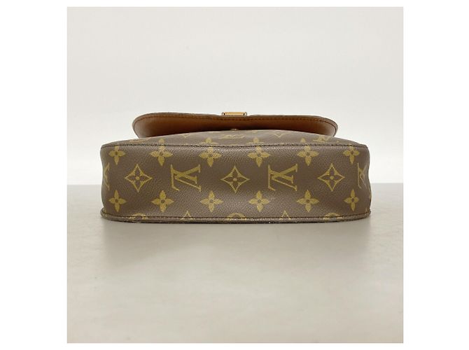Borsa a tracolla Louis Vuitton Monogram Saint Cloud GM Marrone - vista 3