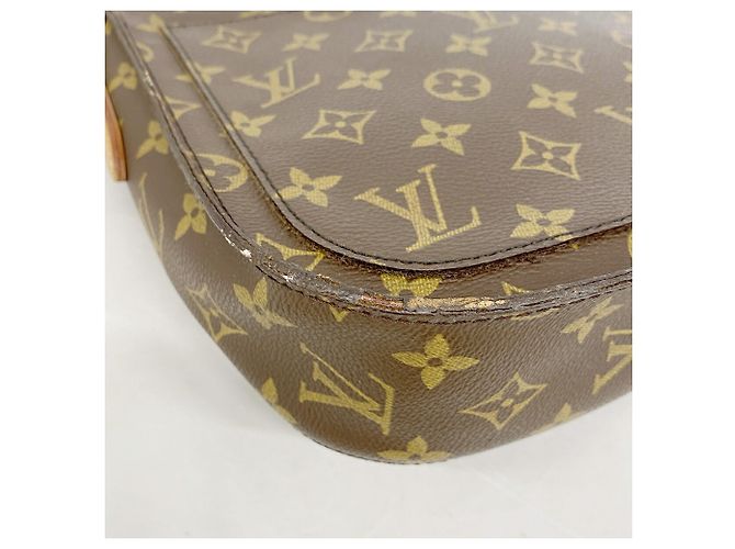 Borsa a tracolla Louis Vuitton Monogram Saint Cloud GM Marrone - vista 6