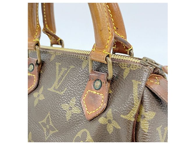 Borsa a mano Louis Vuitton Monogram Mini Speedy M41534 Marrone - vista 11